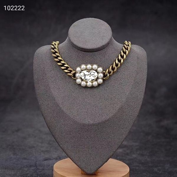2020 new retro style pendant necklace simple wild fashion thick chain letter pearl necklace jewelry accessories gift 277o, Silver
2020 new retro style pendant necklace simple wild fashion thick chain letter pearl necklace jewelry accessories gift 277o, Silver