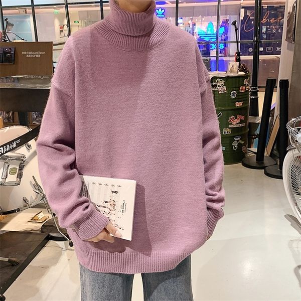 men's sweaters turtleneck autumn winter knitted high collar pullover men solid color oversized streetwear 220830, White;black
men's sweaters turtleneck autumn winter knitted high collar pullover men solid color oversized streetwear 220830, White;black