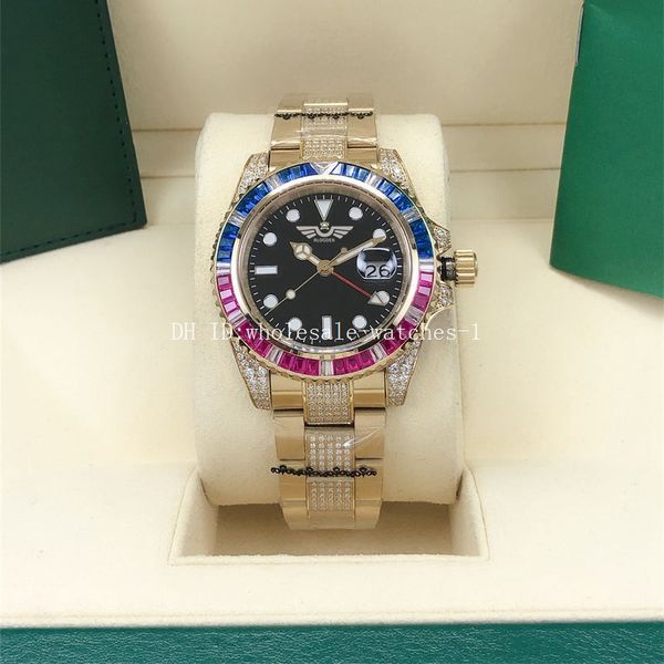 5 style two tone diamond watches 40mm gmt ii 116758-saru 116759 oyster black dail gold bracelet automatic movement mechanical mens watch men, Slivery;brown
5 style two tone diamond watches 40mm gmt ii 116758-saru 116759 oyster black dail gold bracelet automatic movement mechanical mens watch men, Slivery;brown