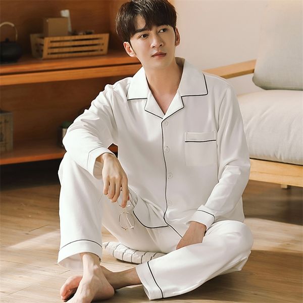 men's sleepwear winter 100 cotton pajamas for men white lounge grey pyjama homme pijamas hombre invierno pj set home clothes 220830, Black;brown
men's sleepwear winter 100 cotton pajamas for men white lounge grey pyjama homme pijamas hombre invierno pj set home clothes 220830, Black;brown