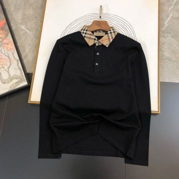 22 early autumn polo war horse badge men's simple business casual wild high-quality long-sleeved shirt, White;black
22 early autumn polo war horse badge men's simple business casual wild high-quality long-sleeved shirt, White;black
