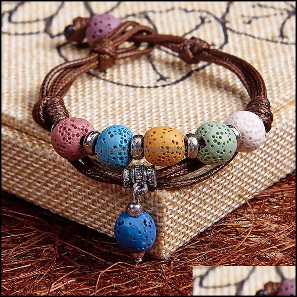 beaded strands handmade rope braided lava stone beads strand bracelet friendship bracelets adjustable essential oil dif dhseller2010 dh68w, Black
beaded strands handmade rope braided lava stone beads strand bracelet friendship bracelets adjustable essential oil dif dhseller2010 dh68w, Black