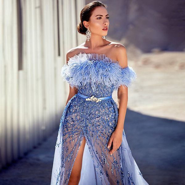 blue mermaid evening dresses sleeveless bateau satin lace floor length sparkling beaded appliques sequins celebrity feather side slit plus s, Black;red
blue mermaid evening dresses sleeveless bateau satin lace floor length sparkling beaded appliques sequins celebrity feather side slit plus s, Black;red
