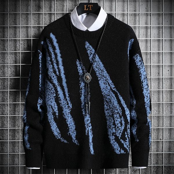 men's sweaters for designed pattern crew knitted sweater casual o neck jumpers hip hop autumn winter warm pullovers slim fit 220830, White;black
men's sweaters for designed pattern crew knitted sweater casual o neck jumpers hip hop autumn winter warm pullovers slim fit 220830, White;black