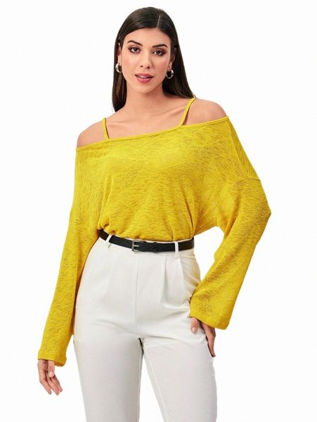 women's t-shirt modely solid cold shoulder tee 86pn#, White
women's t-shirt modely solid cold shoulder tee 86pn#, White