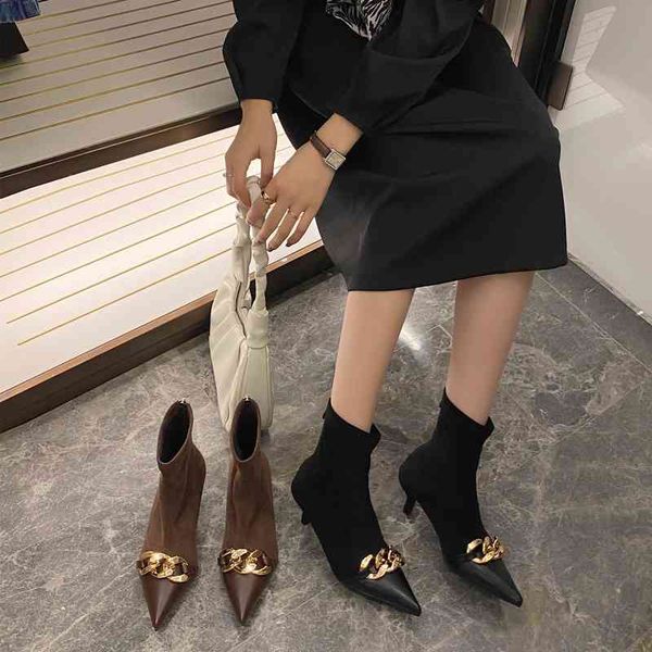 boots long term thin heel women's pointed chain versatile short boots 35-40 883-6a plush 220830, Black
boots long term thin heel women's pointed chain versatile short boots 35-40 883-6a plush 220830, Black