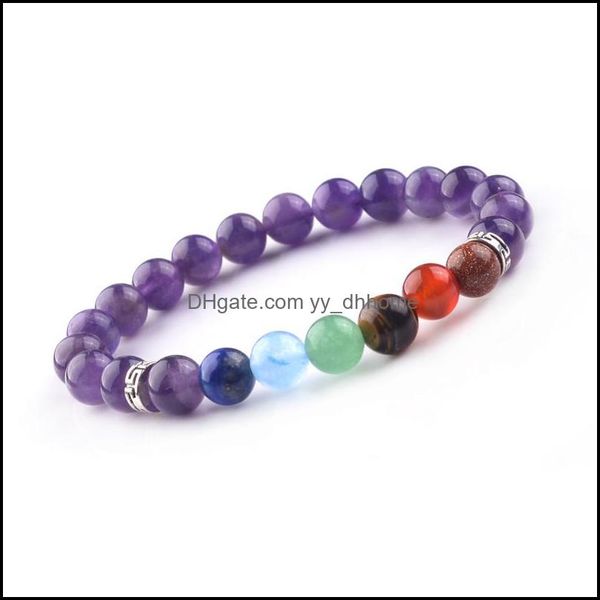 beaded strands mticolor 7 chakra stone amethyst beads buddha bracelets wristband bangles bijoux armbanden voor vrouwen dhseller2010 dhlzw, Black
beaded strands mticolor 7 chakra stone amethyst beads buddha bracelets wristband bangles bijoux armbanden voor vrouwen dhseller2010 dhlzw, Black