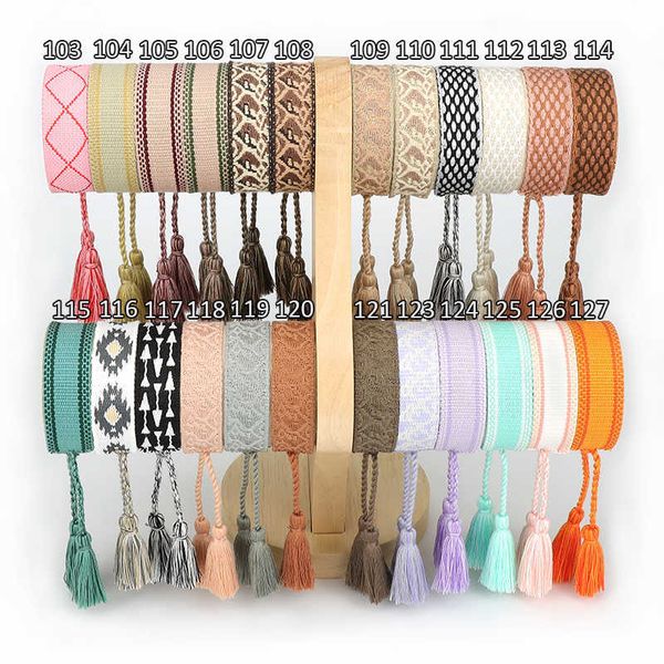 141 styles fashion luxury letter d bracelet for women cotton fabric signature embroidery bracelet woven bangle tassel lace-up stacking charm, Golden;silver
141 styles fashion luxury letter d bracelet for women cotton fabric signature embroidery bracelet woven bangle tassel lace-up stacking charm, Golden;silver