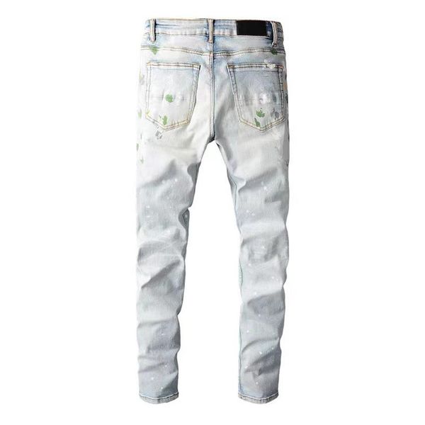fashion modern mens jeans slim style leisure stripes mans summer design paint washed solid motorbike pants251o, Blue
fashion modern mens jeans slim style leisure stripes mans summer design paint washed solid motorbike pants251o, Blue