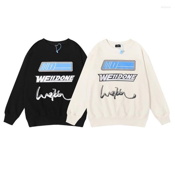 men's hoodies men's women's we11done fashion sweatshirts letter round neck pullover oversize welldone couple, Black
men's hoodies men's women's we11done fashion sweatshirts letter round neck pullover oversize welldone couple, Black