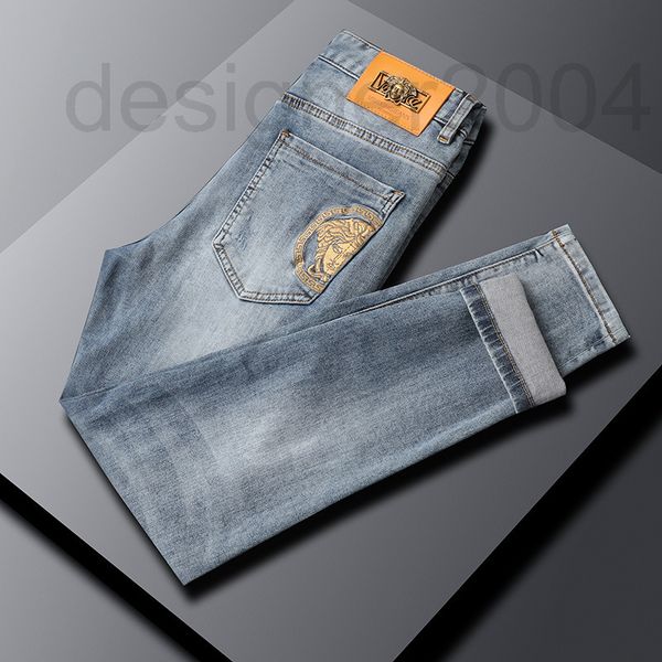 men's jeans designer light blue fashion brand summer slim fit little foot youth elastic washed nine point pants 4mha
men's jeans designer light blue fashion brand summer slim fit little foot youth elastic washed nine point pants 4mha