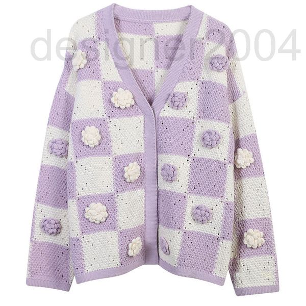women's sweaters designer autumn women's fashion knitted cardigan 2022 new plaid three-dimensional flower splicing loose v-neck lo, White;black
women's sweaters designer autumn women's fashion knitted cardigan 2022 new plaid three-dimensional flower splicing loose v-neck lo, White;black