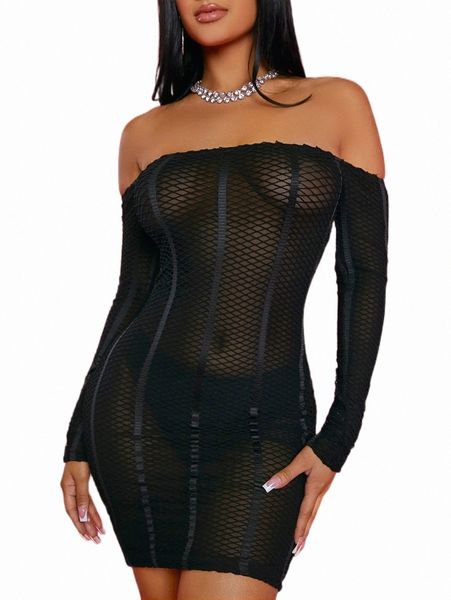 casual dresses sxy off shoulder seam front mesh bodycon dress without panty o2oz#, Black;gray
casual dresses sxy off shoulder seam front mesh bodycon dress without panty o2oz#, Black;gray