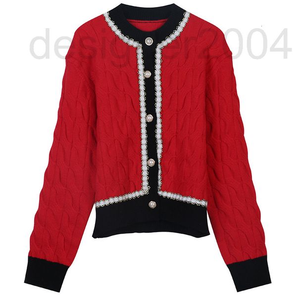 women's sweaters designer new year sweater 2022 early spring new color contrast stripe pearl button fashion celebrity slim round neck k, White;black
women's sweaters designer new year sweater 2022 early spring new color contrast stripe pearl button fashion celebrity slim round neck k, White;black