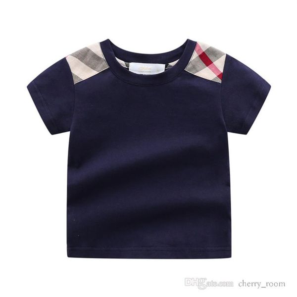 summer boys girls cotton designer t-shirt fashion toddler casual plaid half-sleeved tee shirt children kids thin boutique clothing 208s, Blue
summer boys girls cotton designer t-shirt fashion toddler casual plaid half-sleeved tee shirt children kids thin boutique clothing 208s, Blue