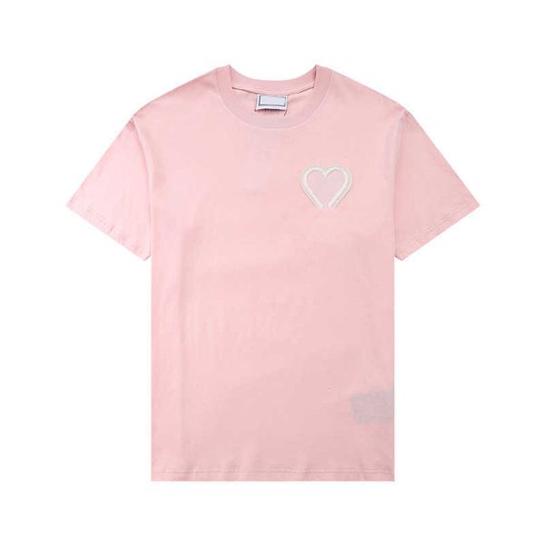 paris fashion mens designer t shirt amis embroidered red heart solid color big love round neck short sleeve t-shirt for men and womenmr8rmr8, White;black
paris fashion mens designer t shirt amis embroidered red heart solid color big love round neck short sleeve t-shirt for men and womenmr8rmr8, White;black