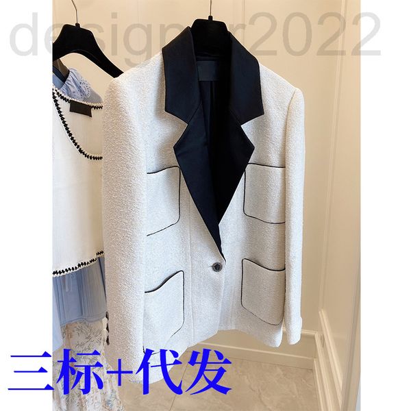 women's hoodies & sweatshirts designer ch french small fragrance white lapel knitted jacket women's wool tweed loose suit yvl1, Black
women's hoodies & sweatshirts designer ch french small fragrance white lapel knitted jacket women's wool tweed loose suit yvl1, Black
