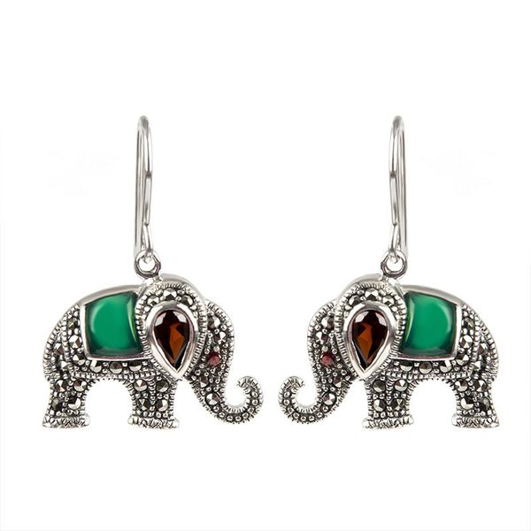 vintage women dangles s925 sterling silver cute small elephant earrings ornaments inlaid with agate fashion jewelry birthday party gifts
vintage women dangles s925 sterling silver cute small elephant earrings ornaments inlaid with agate fashion jewelry birthday party gifts