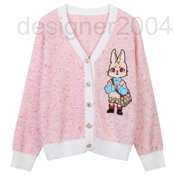 women's sweaters designer sweet knitted cardigan 2022 autumn new color contrast cartoon rabbit embroidery fresh aging v-neck 14pl, White;black
women's sweaters designer sweet knitted cardigan 2022 autumn new color contrast cartoon rabbit embroidery fresh aging v-neck 14pl, White;black