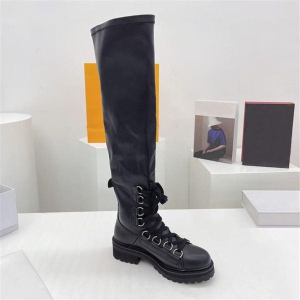 2021 women's long boots fashion cowhide elastic tether 5cm thick heel show party military boot tactical riding b261c, Black
2021 women's long boots fashion cowhide elastic tether 5cm thick heel show party military boot tactical riding b261c, Black