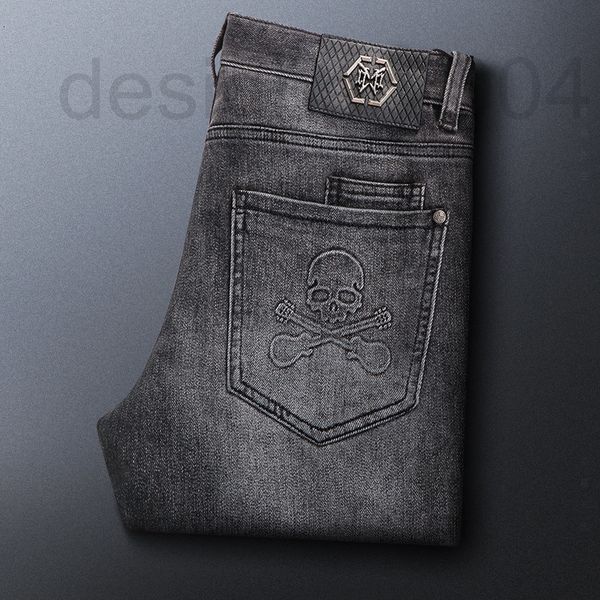 men's jeans designer 2022 high end spring and autumn collection youth fashion brand smoke grey slim fit small feet long pants qtgb, Blue
men's jeans designer 2022 high end spring and autumn collection youth fashion brand smoke grey slim fit small feet long pants qtgb, Blue
