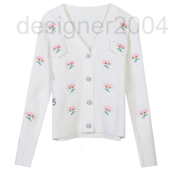 women's sweaters designer spring new flower embroidery v-neck single breasted minority design sweet slim knit cardigan women's coa, White;black
women's sweaters designer spring new flower embroidery v-neck single breasted minority design sweet slim knit cardigan women's coa, White;black