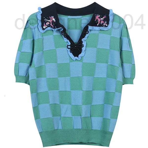 women's sweaters designer knitwear 2022 spring and summer new contrast checked fungus edge lapel nail bead bow casual pullover pu5a, White;black
women's sweaters designer knitwear 2022 spring and summer new contrast checked fungus edge lapel nail bead bow casual pullover pu5a, White;black