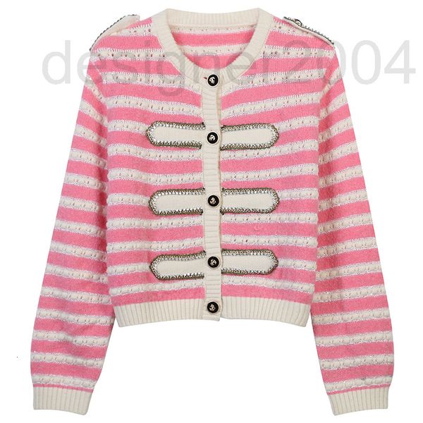 women's sweaters designer fashion autumn new knitted cardigan sweater contrast stripe single breasted temperament sweet round neck fema, White;black
women's sweaters designer fashion autumn new knitted cardigan sweater contrast stripe single breasted temperament sweet round neck fema, White;black