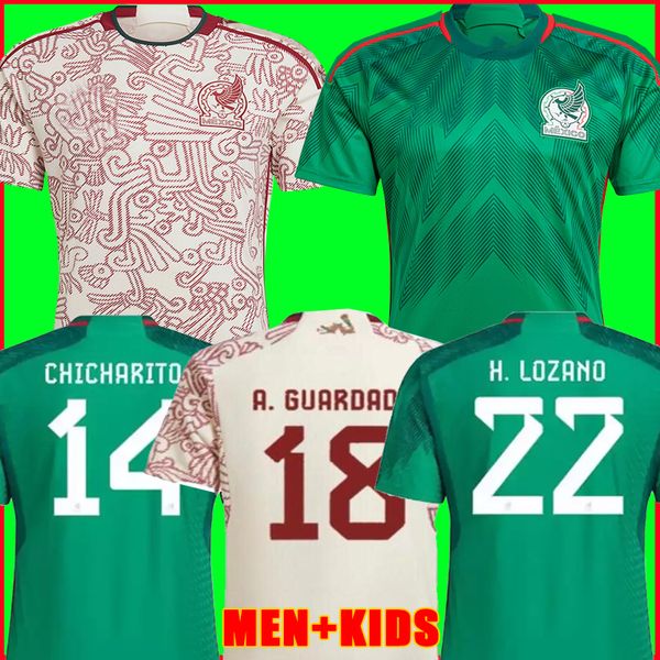 world cups 2022 mexico soccer jersey home away 22 23 chicharito lozano dos santos football shirt kids kit women men sets uniforms fans playe, Black;yellow
world cups 2022 mexico soccer jersey home away 22 23 chicharito lozano dos santos football shirt kids kit women men sets uniforms fans playe, Black;yellow