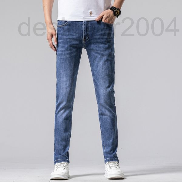 men's jeans designer men's summer thin elastic slim fitting small leg straight tube high-end fashion brand long pants vi6n, Blue
men's jeans designer men's summer thin elastic slim fitting small leg straight tube high-end fashion brand long pants vi6n, Blue