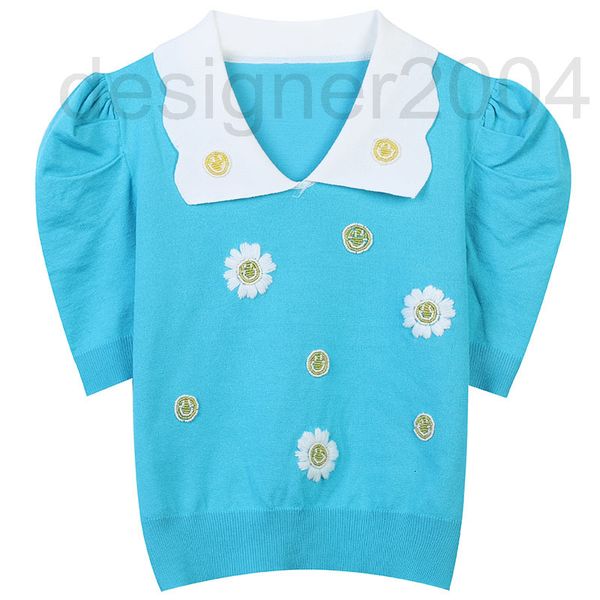 women's sweaters designer sweet sister bubble sleeve knitted pullover summer new color contrast stud flower embroidery small fresh baby, White;black
women's sweaters designer sweet sister bubble sleeve knitted pullover summer new color contrast stud flower embroidery small fresh baby, White;black