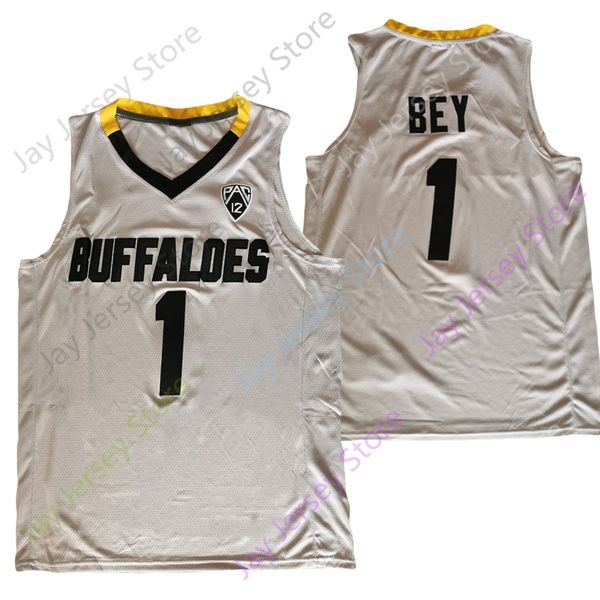 2022 new ncaa colorado buffaloes basketball jersey 1 tyler bey college grey size youth adult, Black
2022 new ncaa colorado buffaloes basketball jersey 1 tyler bey college grey size youth adult, Black