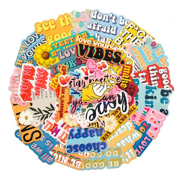 40pcs colorful inspirational stickers skate accessories no-duplicate waterproof vinyl sticker for skateboard lapluggage phone case car decal
40pcs colorful inspirational stickers skate accessories no-duplicate waterproof vinyl sticker for skateboard lapluggage phone case car decal