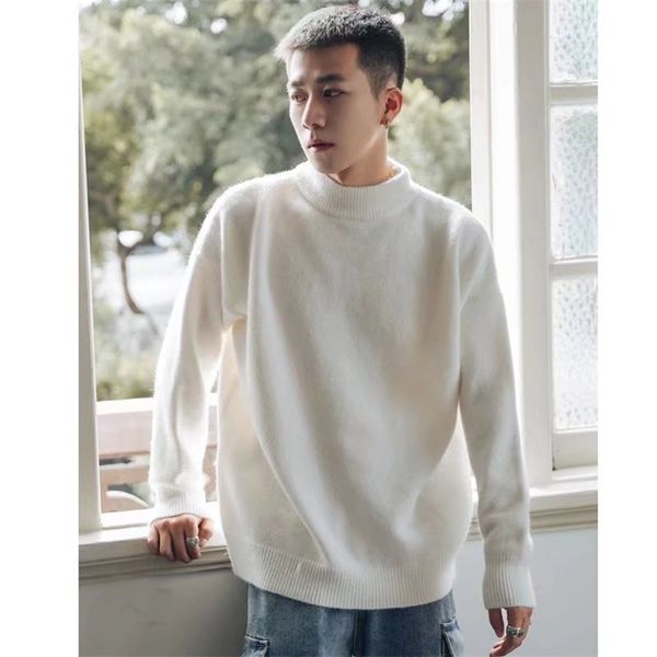 men's sweaters pullovers men ripped hole irregular knitting warm baggy mock neck sweater fashion couple korean style all match streetwe, White;black
men's sweaters pullovers men ripped hole irregular knitting warm baggy mock neck sweater fashion couple korean style all match streetwe, White;black