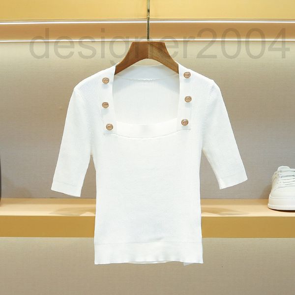 women's sweaters designer s family knitted short sleeve women's 2022 early season new french square neck slim fitting pullover 0b5, White;black
women's sweaters designer s family knitted short sleeve women's 2022 early season new french square neck slim fitting pullover 0b5, White;black