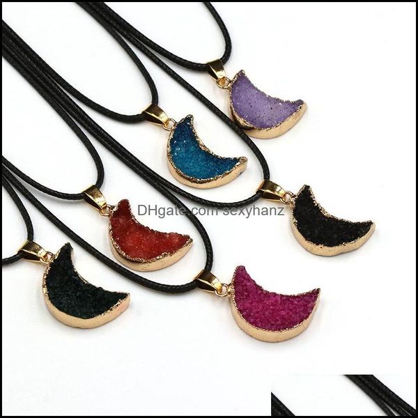 pendant necklaces reiki healing resin druzy druse crescent moon necklace chakra power stones energy stone necklaces drop del sexyhanz dhfz2, Silver
pendant necklaces reiki healing resin druzy druse crescent moon necklace chakra power stones energy stone necklaces drop del sexyhanz dhfz2, Silver