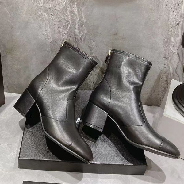 designer boots leather ankle lambskin shoes middle heel luxury fashion knight boot motorcycle boots winter chelsea shoe, Black
designer boots leather ankle lambskin shoes middle heel luxury fashion knight boot motorcycle boots winter chelsea shoe, Black