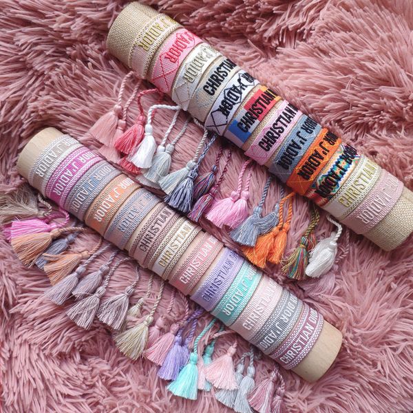 luxury designer bracelet charm bracelets letters woven tassel bangle woman man handmade braided adjustable wrist bohemian hand rope jewelry, Golden;silver
luxury designer bracelet charm bracelets letters woven tassel bangle woman man handmade braided adjustable wrist bohemian hand rope jewelry, Golden;silver