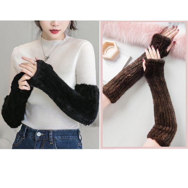 women real mink fur gloves winter mittens long arm warm black brown high elastic, Blue;gray
women real mink fur gloves winter mittens long arm warm black brown high elastic, Blue;gray