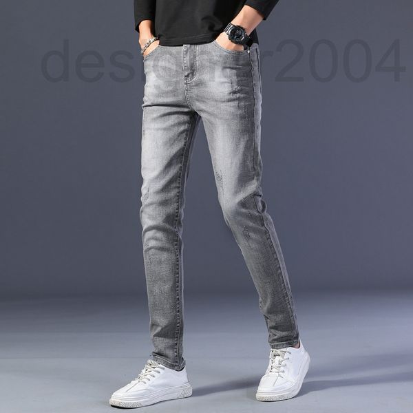 men's jeans designer new young men's korean version elastic slim fit small feet high-end brand long pants egeu, Blue
men's jeans designer new young men's korean version elastic slim fit small feet high-end brand long pants egeu, Blue