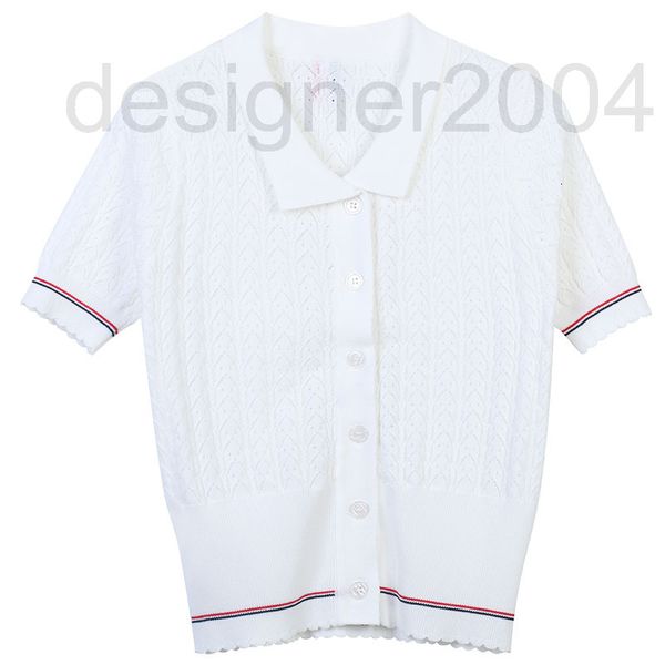 women's sweaters designer summer tb knitted cardigan 2022 new color contrast stripe jacquard hollow out temperament casual british styl, White;black
women's sweaters designer summer tb knitted cardigan 2022 new color contrast stripe jacquard hollow out temperament casual british styl, White;black