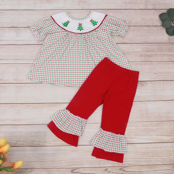 special occasions christmas tree embroidery baby girls clothes outfit red green lattice short sleeve long pants cloth set for 18t children 2, Blue
special occasions christmas tree embroidery baby girls clothes outfit red green lattice short sleeve long pants cloth set for 18t children 2, Blue