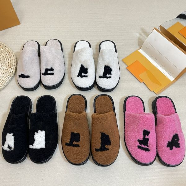 women pool pillow comfort slippers designer winter warm fur womens flat mules slipper wool slip on half slides house outside sandals hollow, Black
women pool pillow comfort slippers designer winter warm fur womens flat mules slipper wool slip on half slides house outside sandals hollow, Black