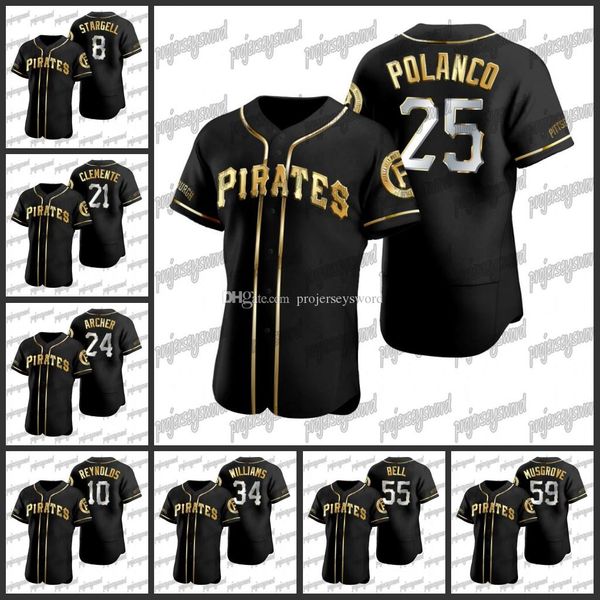 baseball jerseyblack gold jersey josh bell joe musgrove chris archer trevor williams willie stargell bill mazeroski bryan reynolds chris arc, Black
baseball jerseyblack gold jersey josh bell joe musgrove chris archer trevor williams willie stargell bill mazeroski bryan reynolds chris arc, Black