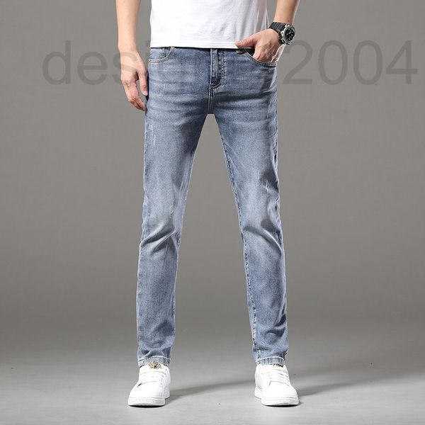 men's jeans designer men's summer thin elastic slim fitting small leg straight tube high-end fashion brand leisure long pants gutt, Blue
men's jeans designer men's summer thin elastic slim fitting small leg straight tube high-end fashion brand leisure long pants gutt, Blue