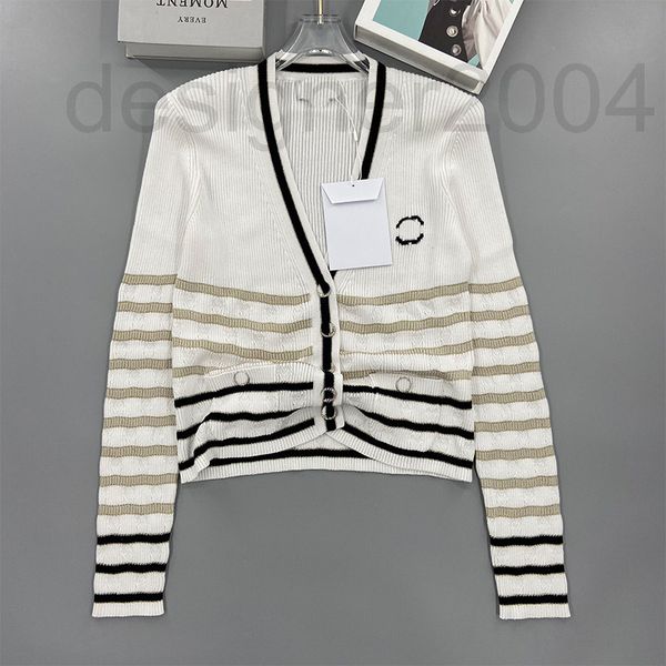 women's knits & tees designer in the early autumn of 22nd year small fragrance knitted v-neck striped three-dimensional pattern cardiga, White
women's knits & tees designer in the early autumn of 22nd year small fragrance knitted v-neck striped three-dimensional pattern cardiga, White
