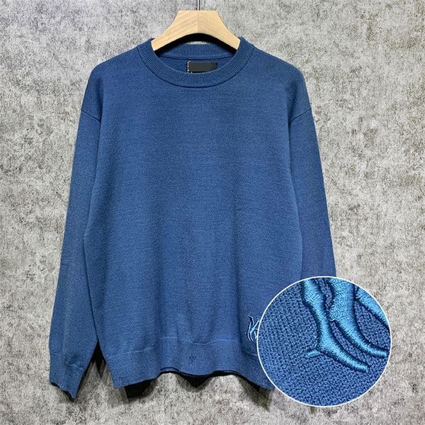 men's sweaters big a letter embroidery fashion brand knit pullover fall business casual solid color clothing 220830, White;black
men's sweaters big a letter embroidery fashion brand knit pullover fall business casual solid color clothing 220830, White;black