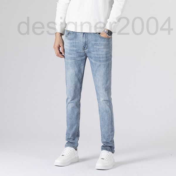 men's jeans designer men's summer thin elastic slim fitting small leg straight tube high-end fashion brand long pants v249, Blue
men's jeans designer men's summer thin elastic slim fitting small leg straight tube high-end fashion brand long pants v249, Blue