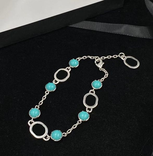 new designer turquoise silver bracelet luxury letter bracelets chain have stamps for women lady party wedding jewelry gift with box, Golden;silver
new designer turquoise silver bracelet luxury letter bracelets chain have stamps for women lady party wedding jewelry gift with box, Golden;silver
