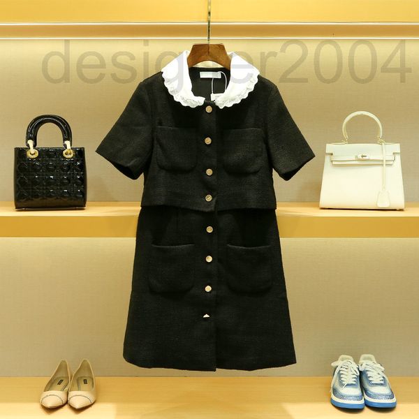 casual dresses designer s family autumn skirt 2022 new women's dress doll collar tweed small black fragrance 5t53, Black;gray
casual dresses designer s family autumn skirt 2022 new women's dress doll collar tweed small black fragrance 5t53, Black;gray